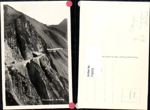 718253 Foto AK Flexenpaß Arlbergpaß Arlberg Strengen St Anton a. Arlberg
