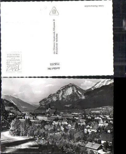 718255 Foto AK Innsbruck Blick geg. Martinswand