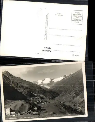 718265 Foto AK Obergurgl Sölden Ötztal Ansicht