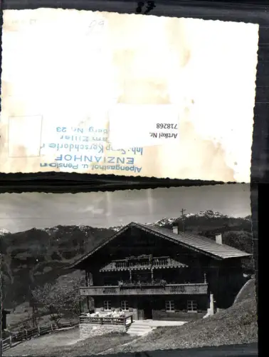 718268 Foto AK Zell a. Ziller Gerlosberg Alpengasthof Pension Enzianhof