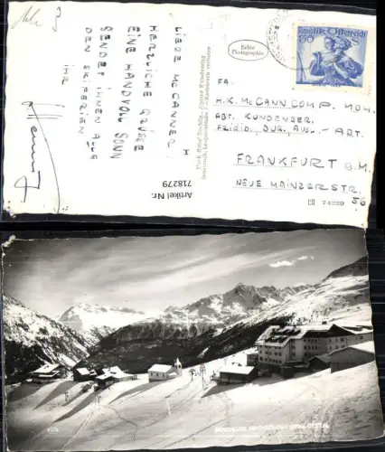 718279 Foto AK Berghotel Hochsölden Sölden Ötztal im Winter