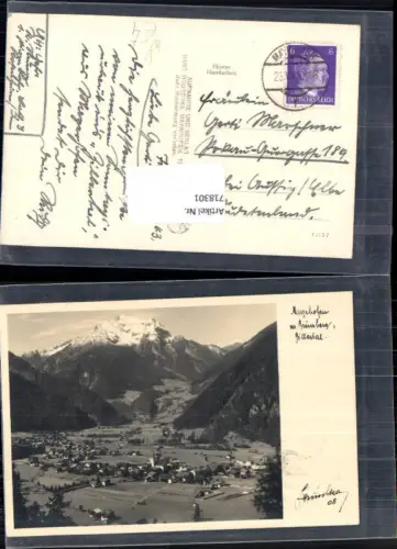 718301 Foto AK Mayrhofen m. Grünberg Zillertal pub Hruschka 08