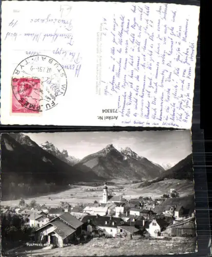 718304 Foto AK Fulpmes Stubaital Ansicht mit Kirche
