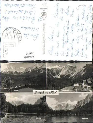 718320 Mehrbild AK Nassereith Biberwier Fernpaß Tirol Blindsee Fernpaßhotel Weißensee Mittersee