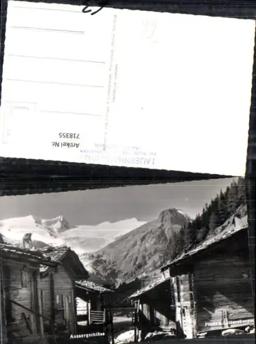 718355 Foto AK Aussergschlöss Hütten Berghöfe Matrei in Osttirol