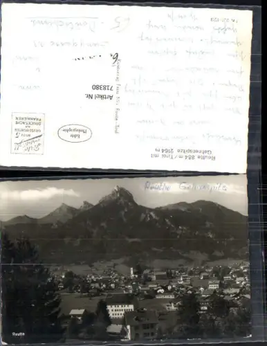 718380 Foto AK Reutte Tirol mit Gehrenspitze