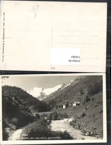 718382 Foto AK Ötztal Am Weg nach Obergurgl Sölden pub A. Stockhammer 7463