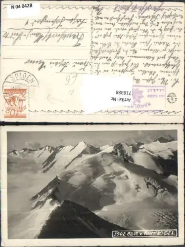 718388 Foto AK Blick v. Ramolkogel b. Vent Sölden