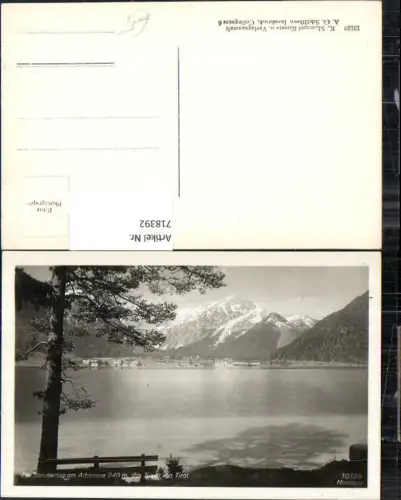 718392 Foto AK Sommertag a. Achensee Blick auf Pertisau
