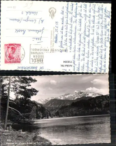 718394 Foto AK Hechtsee mit Wildem Kaiser b. Kufstein Tirol