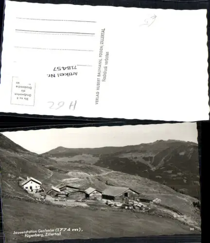 718457 Fügenberg Zillertal Jausenstation Geolsalm b. Fügen