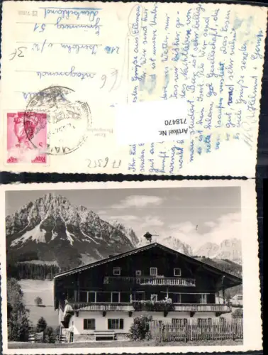 718470 tolle Foto-AK Ellmau in Tirol Gasthaus Pension