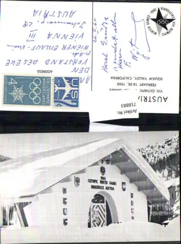 718883 Olympia Austria House Squaw Valley California USA 1960 Österreichhaus Olympic Winter Games