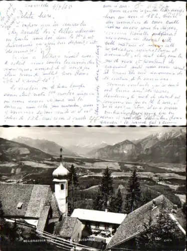 719305 Foto AK Heiligwasser Blick a. Zugspitze Kirche
