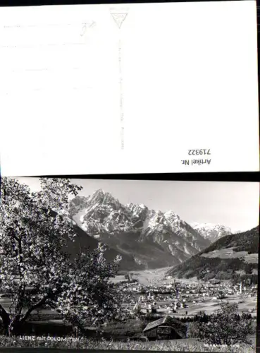 719322 Foto AK Lienz m. Dolomiten Baumblüte i. Vordergrund