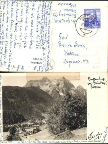 719323 Foto AK Finkenberg geg. Grünberg Zillertal pub Hruschka 1007