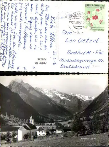 719326 Foto AK Gschnitz Ansicht mit Kirche