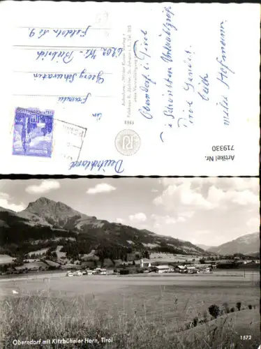719330 Foto AK Oberndorf m. Kitzbüheler Horn