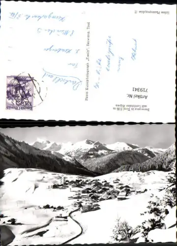 719341 Foto AK Berwang i. Tirol mit Lechtaler Alpen im Winter