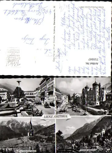 719347 Mehrbild AK Lienz Osttirol Zettersfeldbahn Seilbahn Gondel Schloss Bruck