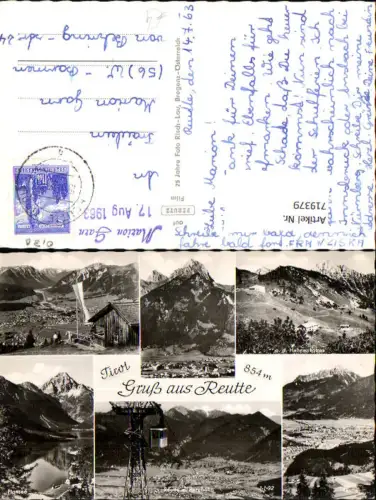 719379 Mehrbild AK Reutte Bergbahn Plansee