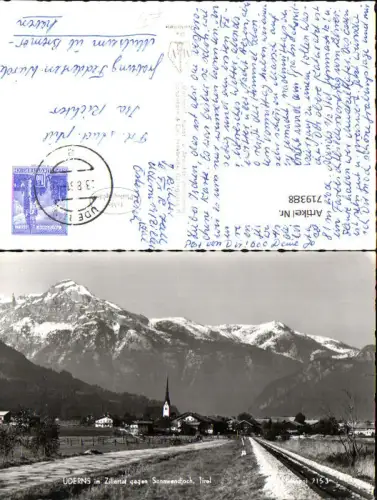 719388 Foto AK Uderns i. Zillertal geg. Sonnwendjoch