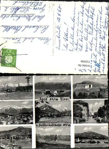 719394 Mehrbild AK Igls Innsbruck Patscherkofelbahn Seilbahn Gondel
