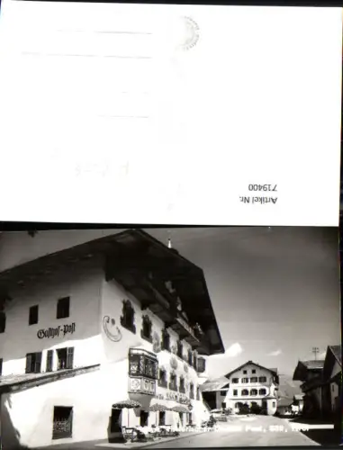 719400 Foto AK Söll i. Tirol Historischer Gasthof Post