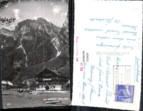 719410 Foto AK Aus Gschnitz Tirol Gschnitzerhof