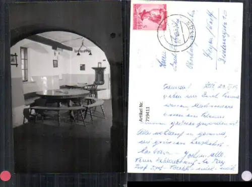 719411 Foto AK Söll i. Tirol Ansicht Gaststube Stube ev Gasthof Post