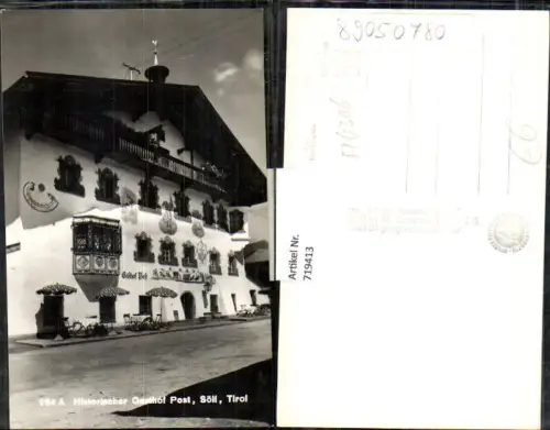 719413 Foto AK Söll i. Tirol Historischer Gasthof Post