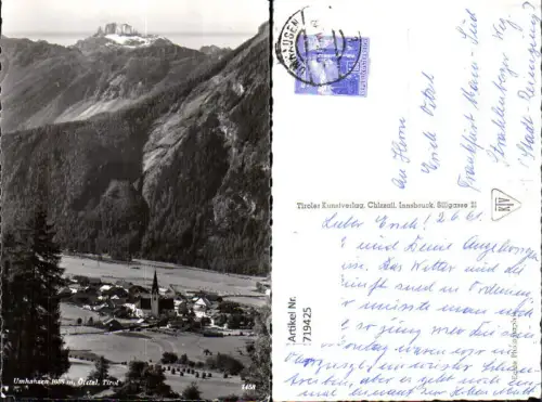 719425 Foto AK Umhausen Ötztal Tirol