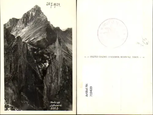 719439 Foto AK Hochiss Ostwand b. Maurach Eben a. Achensee pub Photo Angerer 2227