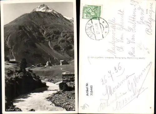 719443 Foto AK Vent Sölden Ansicht m. Kirche