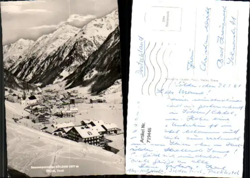 719446 Foto AK Sölden Ötztal im Winter