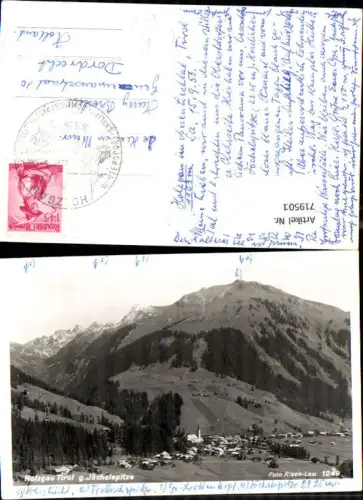 719501 Foto AK Holzgau i. Tirol geg. Jöchlspitze pub Risch-Lau 1249