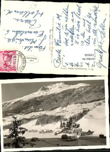 719506 Foto AK Sölden Ötztal im Winter