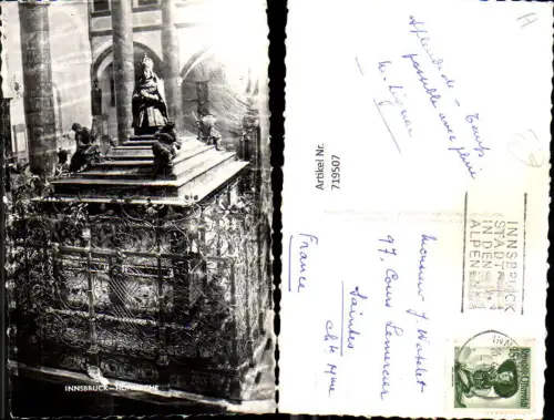 719507 Foto AK Innsbruck Hofkirche Inneres Gruft Grab