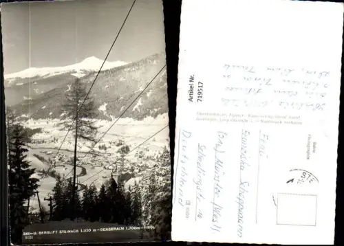 719517 Foto AK Ski- u. Berglift Steinach i. Tirol Bergeralm im Winter