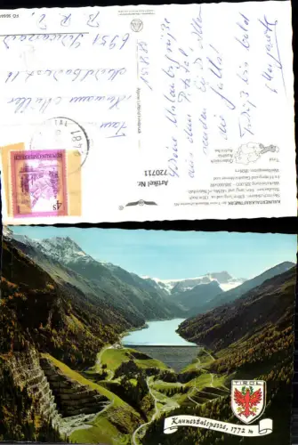 720711 Kaunertalkraftwerk b. Prutz Kaunertalsperre Talsperre Kaunertal