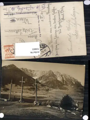 720801 Foto-AK Ebbs Kufstein Umgebung Kreuze pub A. Karg