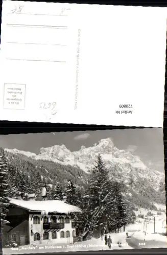 720809 Foto AK Haldensee i. Tirol Haus Melchers Winteransicht