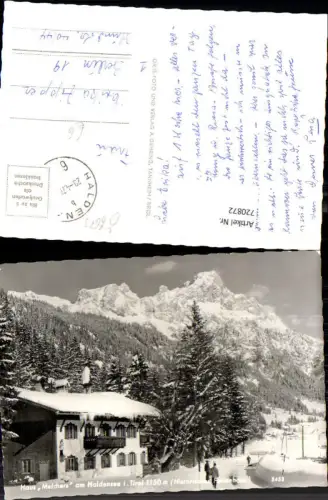 720872 Foto AK Haldensee i. Tirol Haus Melchers i. Winter