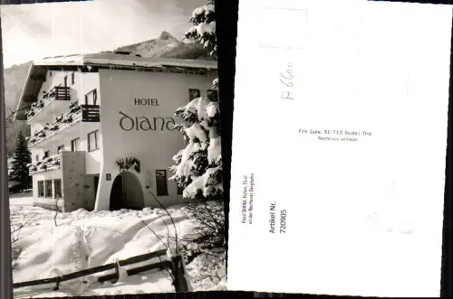 720905 Höfen Reutte Tirol Hotel Diana a. d. Reuttener Bergbahn im Winter