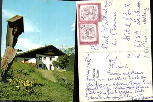 721580 Tirol Tiroler Bauernhof Wegkreuz Marterl