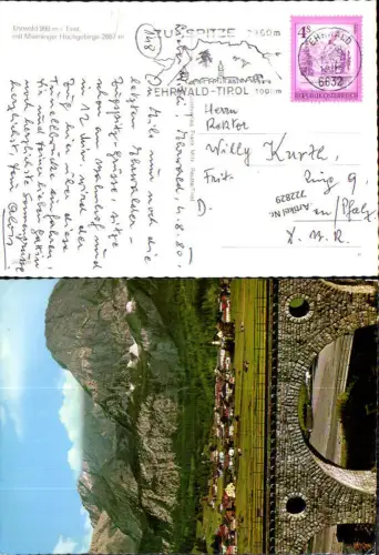 722829 Ehrwald Mieminger Hochgebirge Reutte Viadukt i. Vordergrund