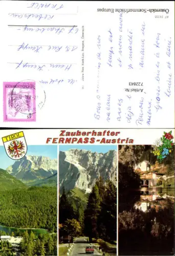 722843 Fernpass Nassereith Fernstein Hotel Schloss See Bez. Reutte