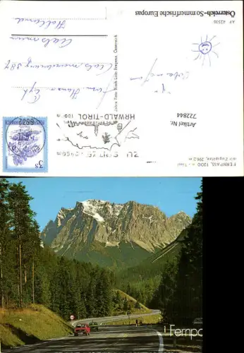 722844 Fernpass mit Zugspitze Nassereith Bez. Reutte
