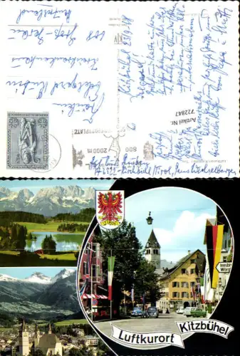 722847 Kitzbühel Luftkurort Gemeinde Ortsmotiv VW Käfer Bez. Kitzbühel