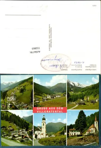 722863 Außervillgraten Kirche Dorfplatz Bez. Lienz